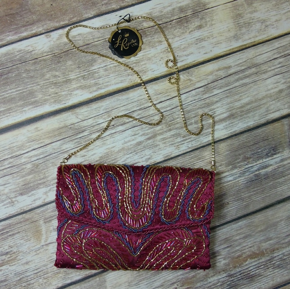 NWT Vintage La Regale Beaded Evening Bag